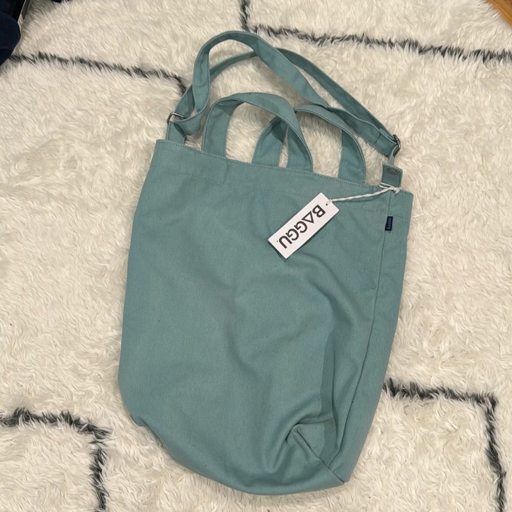 BAGGU Teal Shoulder Bag